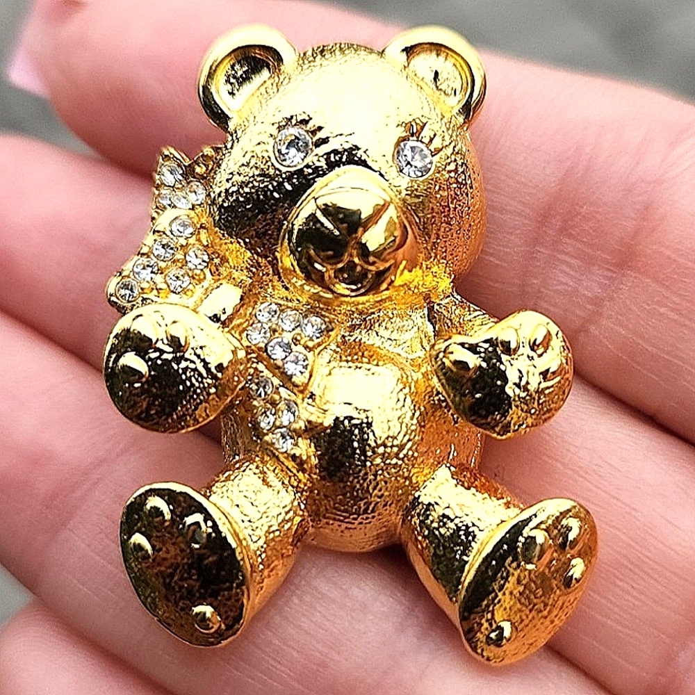 Vintage Napier Teddy Bear Brooch